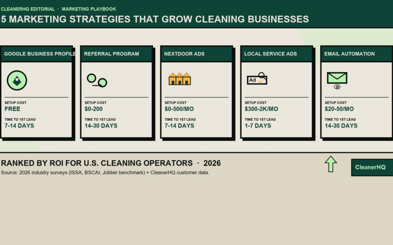 Top 10 Marketing Strategies to Grow Your Cleaning Business